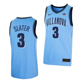 Villanova Wildcats Brandon Slater Blue 2021-22 College Basketball Alternate Jersey