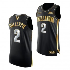 Villanova Wildcats Collin Gillespie #2 Black Authentic Jersey 2021-22 Golden Edition