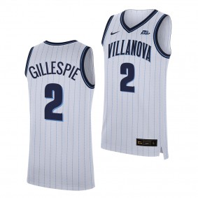 Villanova Wildcats Collin Gillespie White 2021-22 College Basketball Home Jersey