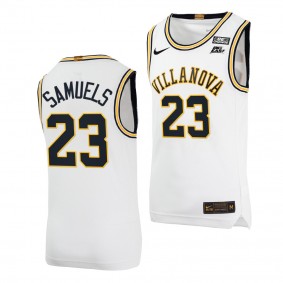 Villanova Wildcats Jermaine Samuels #23 White Throwback uniform College Basketball Jersey