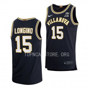 Jordan Longino Villanova Wildcats #15 Navy 70s Retro Jersey 2022-23 Replica Basketball